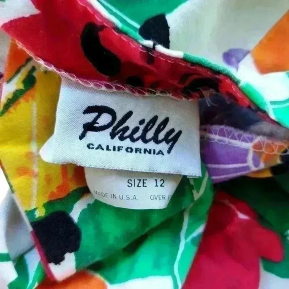 Vintage Philly California Open Back Sleeveless Floral Dress - Picture 4 of 4